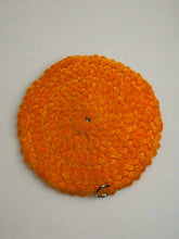Load image into Gallery viewer, Round Orange Velvet Crochet Glasses Cover