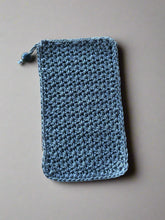 Load image into Gallery viewer, gray crocheted pouch eyewear protection