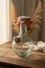 Load image into Gallery viewer, Crocheted Beige Orange and Pink Lebaese Ibriq cover