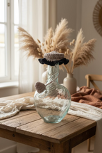 Load image into Gallery viewer, Black and Greige Lebanese Ibriq Crochet Cover