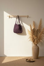 Load image into Gallery viewer, purple crochet raffia bag with handles summer 2026