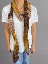 Load image into Gallery viewer, Winter Crochet Brown Scarf CKKoetter Accessories