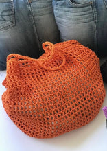 Load image into Gallery viewer, Handmade Crochet Polyester Net Beach Bag - Summer Tote
