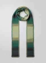 Load image into Gallery viewer, Green Crochet Winter Scarf
