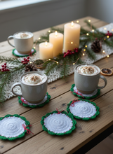 Load image into Gallery viewer, Christmas Wreath Coasters Lifestyle 1