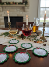 Load image into Gallery viewer, Christmas Wreath Coasters Lifestyle 3