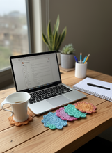 Load image into Gallery viewer, Colorful Crochet Set on Home Office Desk