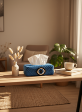 Load image into Gallery viewer, Evil eye tissue box cover in living space