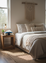 Load image into Gallery viewer, Evil eye tissue box cover on bedside table