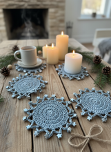 Load image into Gallery viewer, Gray Cotton Coasters Lifestyle 2