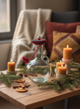 Load image into Gallery viewer, Green Red Bell Christmas Ibriq Cover Lifestyle