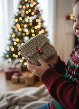 Load image into Gallery viewer, Kids Santa Claus Wallet Lifestyle 2 - Child Holding
