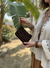 Load image into Gallery viewer, Lady Holding Brown Crochet Pouch