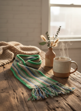 Load image into Gallery viewer, Lifestyle background with crochet winter scarf