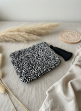 Load image into Gallery viewer, Raffia Crochet Pouch with Lifestyle Background