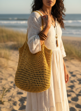 Load image into Gallery viewer, Woman Holding Yellow & Orange Bag