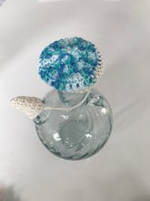 Load image into Gallery viewer, Handmade crochet ibriq cover blue ecru