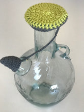 Load image into Gallery viewer, Made in Lebanon crochet ibriq cover or lid yellow gray