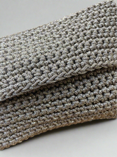 Load image into Gallery viewer, Handmade Crochet Clutch with Charm Enamels Handle - CKKoetter Accessories
