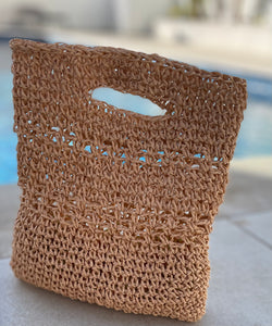 Raffia Beige Crochet Summer Bag | CKKoetter Accessories