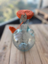 Load image into Gallery viewer, Orange crochet ibriq cover hedgehog
