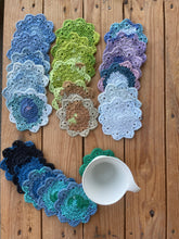 Load image into Gallery viewer, Flower Cotton Crochet Coasters - Handmade Cup Coasters | CKKoetter Accessories

