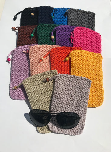 Cotton crochet eyewear’s case