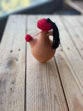 Load image into Gallery viewer, Lebanese clay water jug red crochet tarboosh cover CKKoetter Accessories
