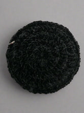 Load image into Gallery viewer, round black velvet crochet glasses cover 
