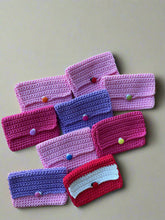 Load image into Gallery viewer, crochet kids wallet ladybug button
