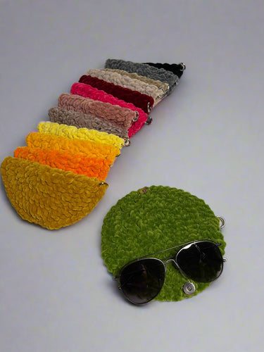 velvet crochet glasses cover in different colours - CKKoetter Accessories