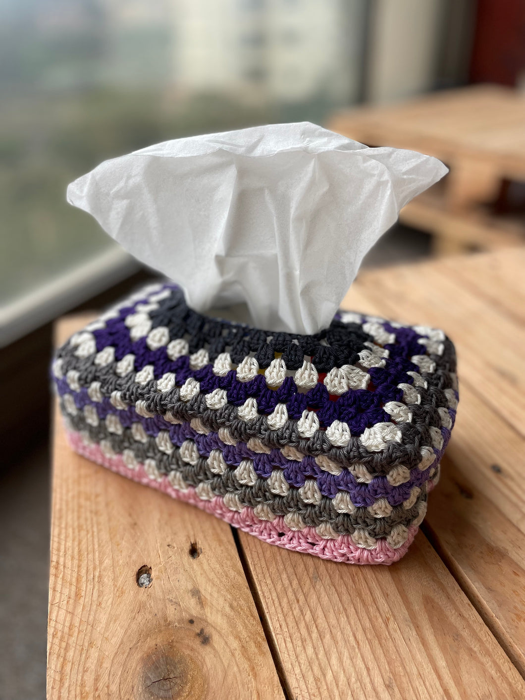 Cotton Crochet Tissue Box Cover | CKKoetter Accessories
