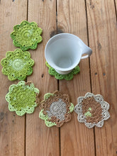 Load image into Gallery viewer, Flower Cotton Crochet Coasters - Handmade Cup Coasters | CKKoetter Accessories
