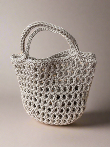 Crochet Net Summer Bag with Handles - Lightweight Travel Bag  I CKKoetter Accessories