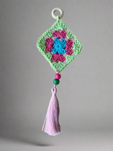 Handmade Crochet Granny Squares Wall Hanging | CKKoetter Accessories