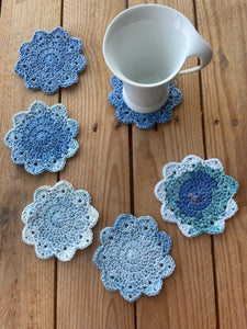 Flower Cotton Crochet Coasters - Handmade Cup Coasters | CKKoetter Accessories