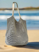 Load image into Gallery viewer, Crochet Polyester Net Summer Bag or Beach Bag
