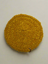 Load image into Gallery viewer, Mustard Velvet Crochet Glasses Cover 
