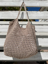 Load image into Gallery viewer, Crochet Polyester Net Summer Bag or Beach Bag
