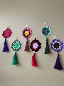 Handmade Crochet Flower Wall Hanging - CKKoetter Accessories