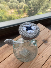 Load image into Gallery viewer, Water Jug with a granny squares cover 
