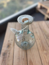 Load image into Gallery viewer, Traditional Lebanese Water Jug with a crochet cover and a mushroom
