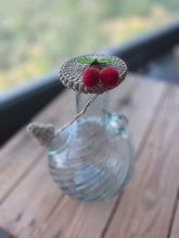Load image into Gallery viewer, Lebanese Ibriq or water jug with red cherries 
