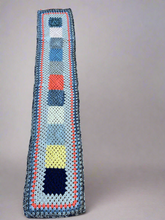 Load image into Gallery viewer, Granny squares winter scarf

