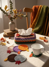 Load image into Gallery viewer, Autumn Crochet Set - Elegant Linen Lifestyle Scene
