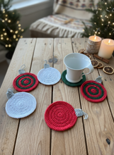 Load image into Gallery viewer, Christmas Ornament Coasters Lifestyle 1 - Unchanged Product
