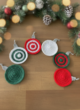 Load image into Gallery viewer, Christmas ornament coasters with enhanced background
