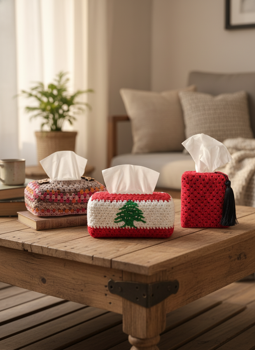 Crochet Tissue Box Covers Banner