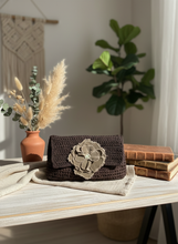 Load image into Gallery viewer, Handmade Brown Clutch Lifestyle Photo
