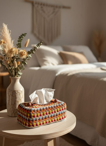 Multicolor tissue box cover lifestyle